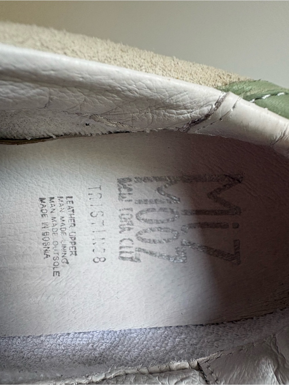 Miz Mooz Tristin Suede Platform Sneakers Sage Green 38 - Picture 6 of 12